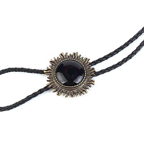 gazechimp Vaqueiro Ocidental Do Vintage Bolo Gravata Bronze Girassol Colar De Pingente De Gravata