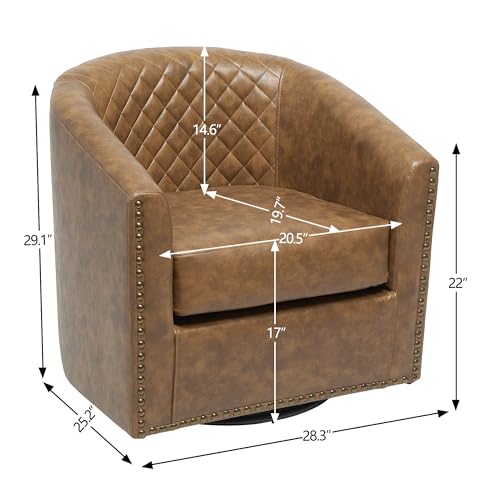 Sillón Plegable Cuero Sintético Café miniatura 2