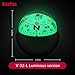 KanPas Dashboard Compass Ball with Double Dials for Cars Boats (V-32-L Luminous Version)