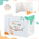 Felmis 24 PCS Privacy Boards for Student, Desk Dividers for Students, Cardboard Study Carrel Divider, Privacy Shield Folder Boards, Classroom Divider Shield for School Teachers Home