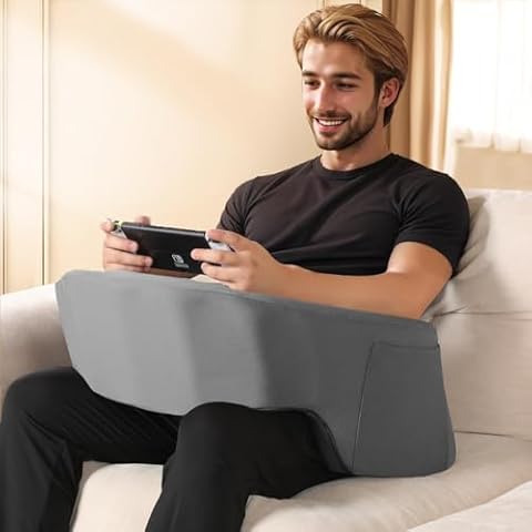 SLIGUY Gaming Reading Pillow with Laptop Stand Cover