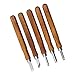Produktbild Holz-Schnitzwerkzeug Set, 5 teiliges Holz-Schnitzmesser Stahlmeißel Holzschnitzerei Meißel Set für holz, Obst, BlattBlattgemüse, Carving DIY, Skulptur