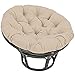TDHLW Papasan-Stuhlkissen, Bodenkissen für den Außenbereich, Papasan-Kissen, Hängekorb, Stuhlkissen, rund, Rattan-Stuhlkissen, weich, dick, Hängematten-Schaukelkissen, Beige,180x180cm