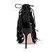 onlymakerheels Gladiator Heels Tassels Open Toe Sandals Fringe Lace up Ankle Strappy High Heels Sandals Black Size8