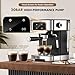 LERTIN Espresso Machine 20 Bar, Professional Espresso Maker With Auto Milk Frother, Home Compact Espresso Coffee Machine With Led Touch Screen, 61OZ Removable Water Tank For Latte, Cappuccino