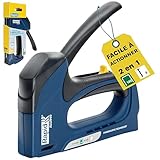 Agrafeuse professionnelle : l'agrafeuse Rapid ALU940 est idéale pour les panneaux minces, l'isolation, les pare-pluie, le plastique & le carton