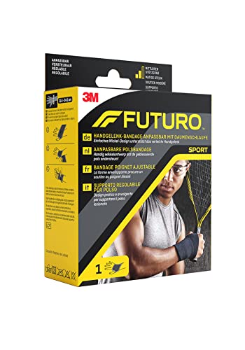 FUTURO Handgelenk-Bandage anpassbar mit Daumenschlaufe 09033, Verstellbar SPORT (11.4 - 24.1 cm) – Ansicht 3