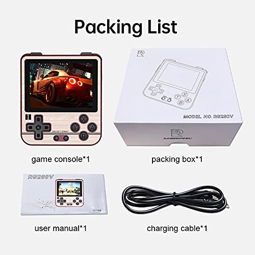 RG280V Retro Game Console Handheld Game Player Open Source System 2.8 polegadas IPS tela CNC Shell M
