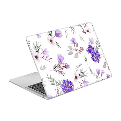 Couverture vinyle MacBook Air 13.3 A1932 fleur bleu contre les rayures