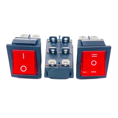 Interruptor basculante KCD4 de 2 posiciones para reparar electrodomésticos con luz 4