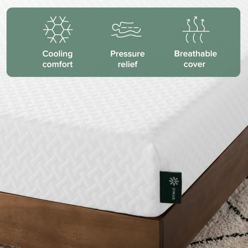 Image of Zinus 6 Inch Full Cooling Essential Memory Foam Mattress [NewVersion], Fiberglass Free, Medium Feel, Breathable Cooling Layers, Certified Safe Materials