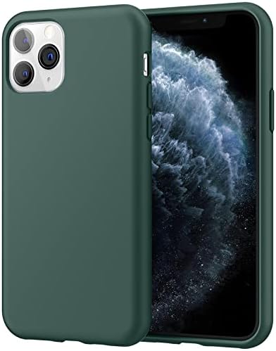 JETech Silicone Case for iPhone 11 Pro Max 6.5-Inch, Silky-Soft Touch Full-Body Protective Phone Case, Shockproof Cover with Microfiber Lining (Black)