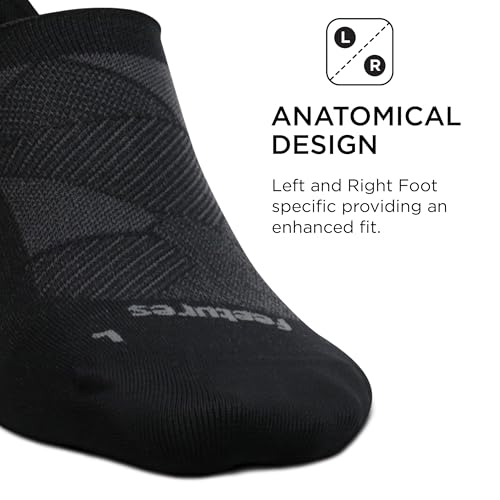 Image of Feetures Elite Ultra Light Invisible Socks - Anti-Slip Sport Sock Liner with Targeted Compression