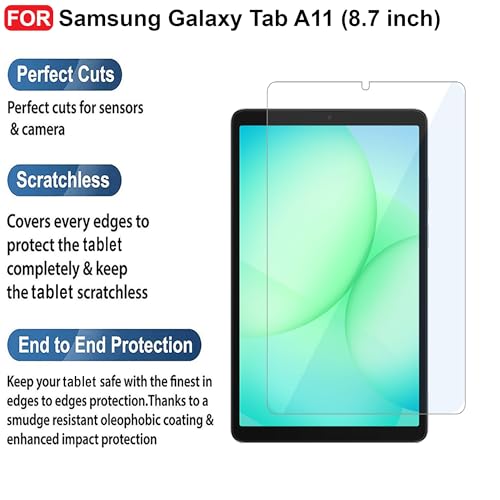 Image of CEDO Samsung Tab A11 (8.7 inch) Tempered Glass | Screen Protector Clear Tempered Glass for Samsung Galaxy Tab A11 (8.7 inch)
