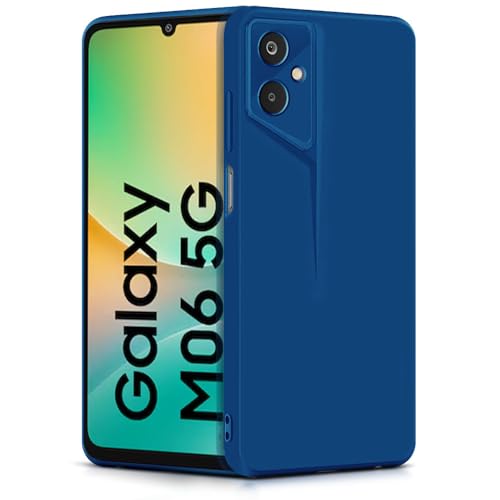 Image of WOW IMAGINE Slim Back Cover for Samsung Galaxy M06 5G | Galaxy F06 5G | Blade Series Ultra Thin Case with Lightweight Design | Camera Protection | Soft Matte Silicone Flexible Mobile Case - Blue