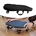 Menolana Pilates Roller Balance Board with Wheels Fitness Board Workout Tool Convenient Supplies Women Improves Flexibility Equipment, Black