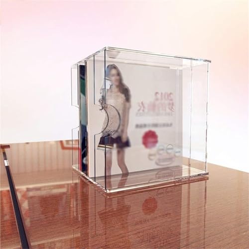 Soporte para discos de vinilo transparente para decorar el salón y el estudio 8