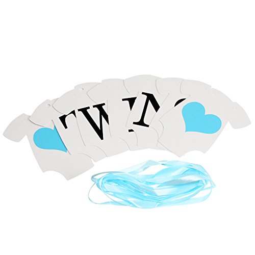 Innoru(Tm) It Is Twins Banner Baby Shower, Gender Reveal,Babies Party Decorations For Baby Boy 1St 2Nd Birthday Banner #TOP4