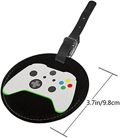 Luggage Tag Gamer Controller Video Games, Pu Leather Bag Travel Suitcases Id Identifier Baggage Label for Women Men Boys Girls 4 Luggage Tag Gamer Controller Video Games, Pu Leather Bag Travel Suitcases Id Identifier Baggage Label for Women Men Boys Girls