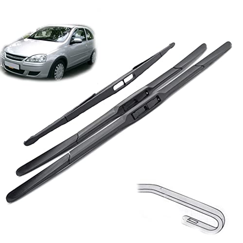 Kit Essuie-Glaces Opel Corsa C Hatchback 2000-2006 : Balais 20" + 18" + 16"