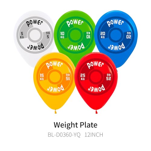 40pcs Barbell Balloons Weight Plate Balloons for Gym Birthday Party Decorations Dumbbell Party Decorations Fitness Party Wrestling Birthday Party Decor Supplies by Enimapod - Used condition - Image 4