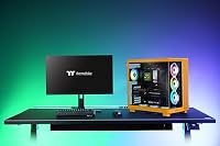 Thermaltake View 380 XL TG ARGB | Mid Tower PC‑Gehäuse | 4‑mm Tempered Glass | E‑ATX & XL‑Mainboard Support | USB‑C Front I/O | 360‑mm Radiator Support | High‑Airflow Design | Bumblebee – Ansicht 8