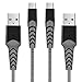 Price comparison product image Micro USB Cable 2M/6.6FT 2Pack Android Charger Cable - 2.4A Nylon Braided Durable USB Charging Cable for Samsung Galaxy S7/S6/S4/S3/J7/J5/J3, Tablet, E-Readers, Sony, HTC, LG, Nexus, PS4, Xbox etc.