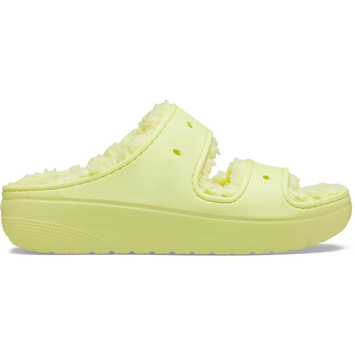 Crocs Unisex-Adult Classic Cozzzy Sandals, Fuzzy Slippers and Slides, Sulphur, 11 Men/13 Women