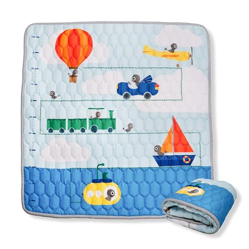 SPAZIO AMPIO E VERSATILE: il tappeto da 120x120 cm è ideale come tappetone per bambini, fornendo un ambiente confortevole per esplorare e giocare.