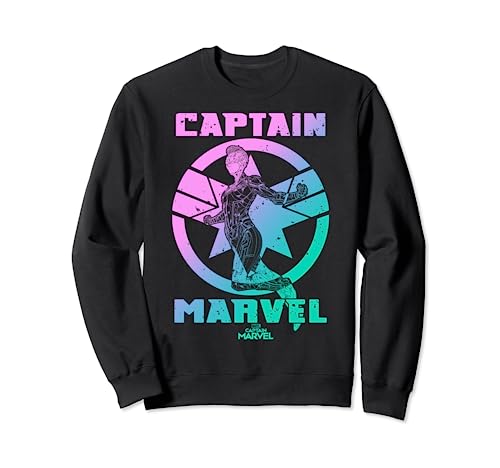 Marvel Captain Marvel Badge Color Grade Symbol Sweatshirt