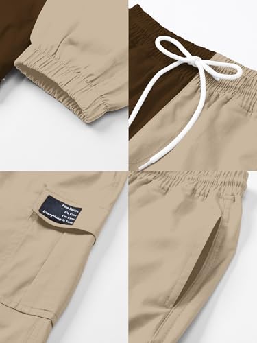 Image of SANGTREE Girls & Womens Drawstring Cargo Jogger Pants,3 Years - Women 3XL