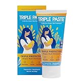 Triple Paste Diaper Rash Cream for Baby - 3 oz Tube – Zinc Oxide Ointment Treats, Soothes & Prevents Diaper Rash, Pediatrician-Recommended Hypoallergenic Formula, Baby Essentials for Daily & Overnight