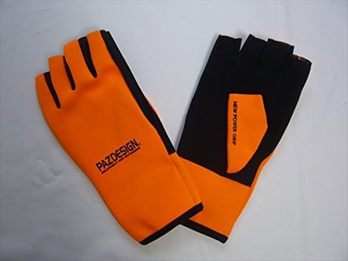 Puzz-Design PGV-020 Titan Newm 5 Fingerless Gloves, Orange Black, 3L
