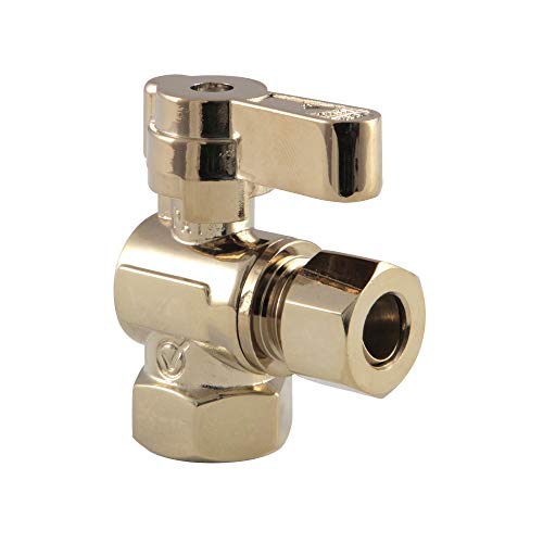 Vanne d'arrêt d'angle Kingston KF3310PB pour couper l'eau sous lavabo - 2