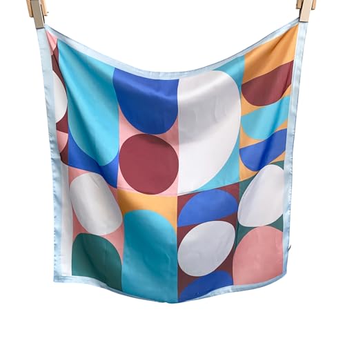 Image of Printed Poly Silken feel Scarf Stole for Women | Stylish, Soft, & Lightweight | Satin Feel Neck Scarf, Hair Scarf, Head Scarf for Women