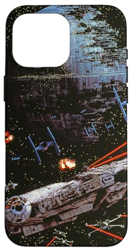 iPhone 16 Pro Max Star Wars Return of the Jedi Death Star II Battle Black Case