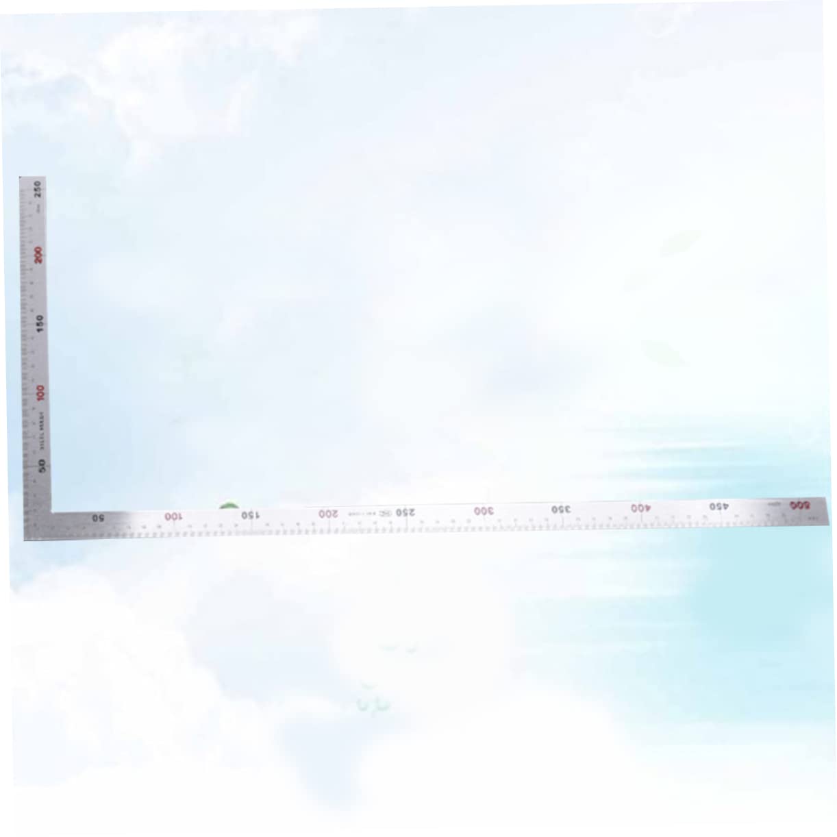 SEWACC Thickened Stainless Steel Square Ruler for Accurate Angle Measurement for Carpenters and Home Use Durable Design for Precision Work