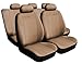 Produktbild Universal Beige Polyester Sitzbezüge Komplettset Sitzbezug für Auto Sitzschoner Set Schonbezüge Autositz Autositzbezüge Sitzauflagen Sitzschutz Prestige
