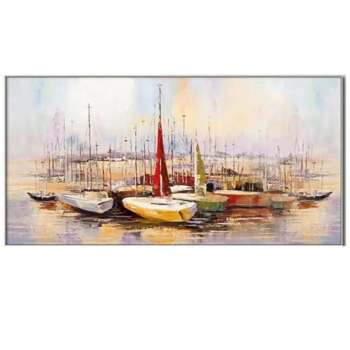 Affiches impressions paysage de voilier abstrait art mural 30x60cm