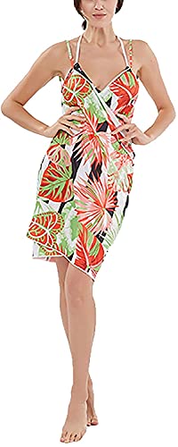 LSDRALOBPOI Poncho De Surf Poncho Playa Toalla Deportiva La Correa de Espagueti de la Playa de Las Mujeres Cubre hasta los Sarongs del Traje de baño de la Seda del Hielo multifunción de Bohemia 810(