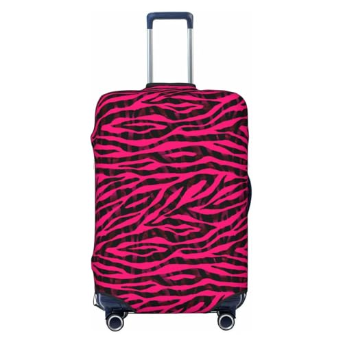 Luggage Cover Protector - Black red bright zebra print Fit 22-24 Inch Suitcase Covers for Luggage