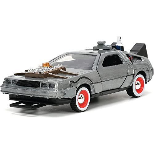 Coche Time Machine 1:32 Regreso al Futuro III de metal fundido para coleccionistas