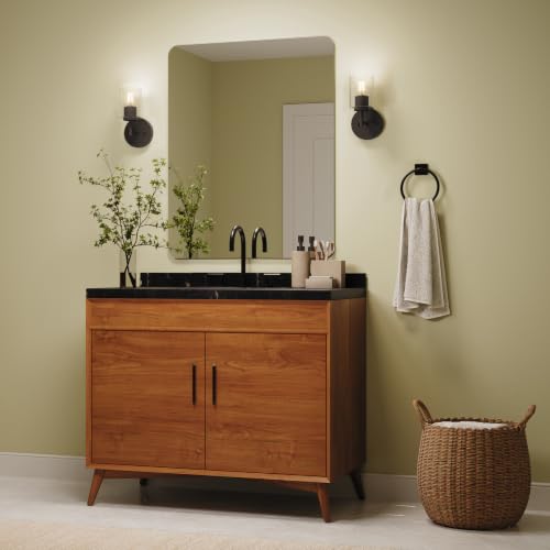 Image of Progress Lighting Replay 5.125 Inch 1-Light Vanity Light, Transitional, Antique Bronze with Clear Glass Shade, (9.75 inch H x 5.125 inch W x 5.875 inch D), P300581-020