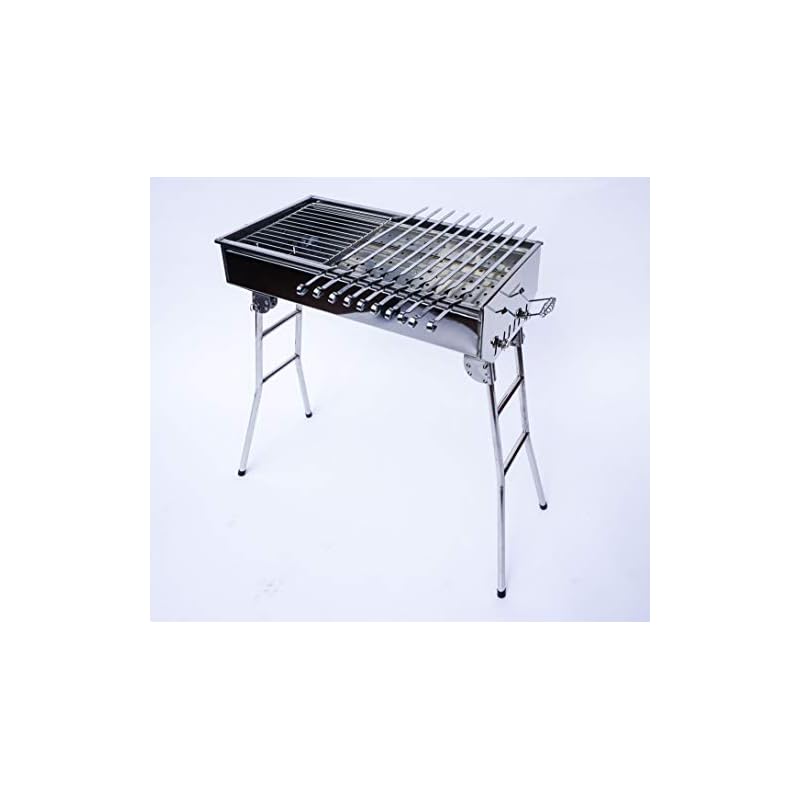 Stainless Steel Charcoal Grill Kebab BBQ Portable Mangal ThePowerDad