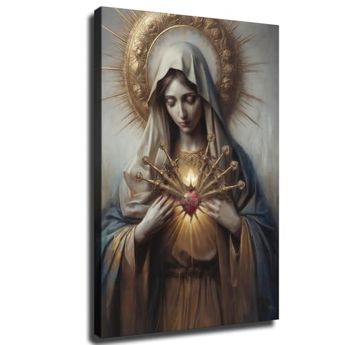 Seven Sorrows of Mary Framed Poster, Our Lady of Sorrows