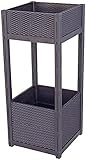 Gartenbeet Pflanzer Hochbeete Kombination Blumenzuchtboxen Gemüsepflanzbox 2 Schichten Rasied Garden Bed Kits, Balkon Planter Pot Garden Bed (Farbe: Stil 1; Größe: 180,4x38,8