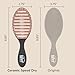 Wet Brush Ceramic Speed Dry Hair Brush, Black - Vented Design & Soft HeatFlex Bristles for Blow-Dry Safe Styling - Ergonomic Handle for Pain-Free Detangling - Hair Accessories for All Hair Types