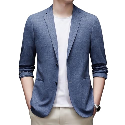 Men's Spring Fall Slim Fit Business Casual Suit Jacket Mid-Aged Young
