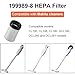 BE-TOOL 199989-8 Vacuum Cleaner HEPA Filter Compatible with Makita Vacuum Cleaners Fits CL100, CL106, CL180, DCL180, DCL280 and DCL281 Models