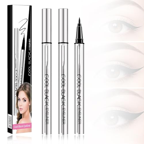 codimu Cool Black Eyeliner, Long-Lasting Smudge-Proof Jet Black Eyeliner, Ultra-Pigmented